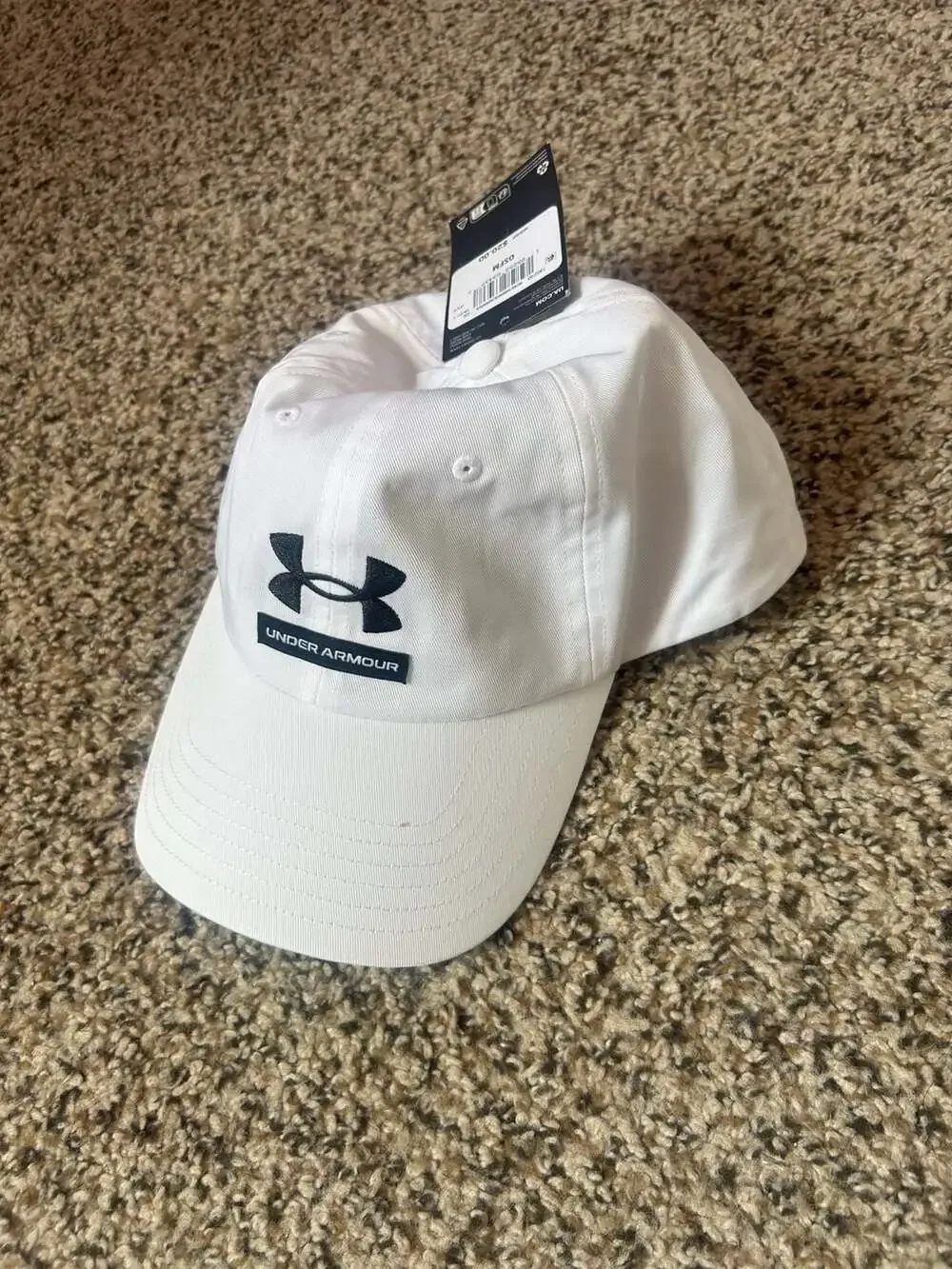 Under Armour Men's Adjustable Baseball Cap White OSFM